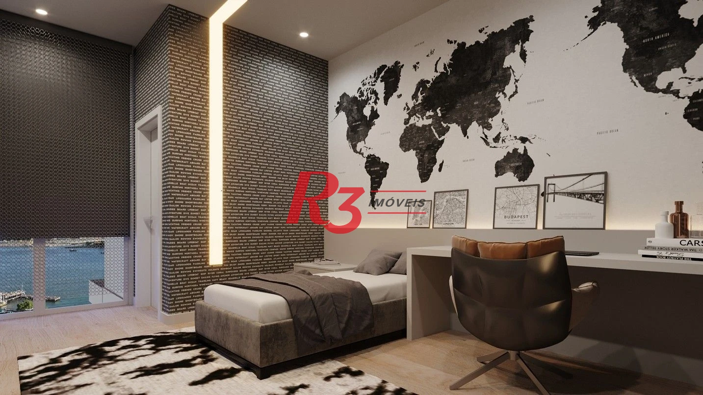 Apartamento com 3 dormitórios à venda, 227 m² por R$ 6.400.000,00 - Ponta da Praia - Santos/SP
