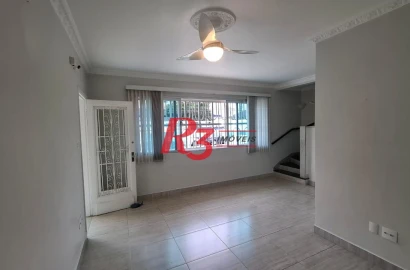 Sobrado com 3 dormitórios à venda, 170 m² por R$ 1.500.000,00 - Embaré - Santos/SP