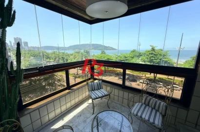 Apartamento com 4 dormitórios à venda, 245 m² por R$ 3.800.000,00 - Aparecida - Santos/SP