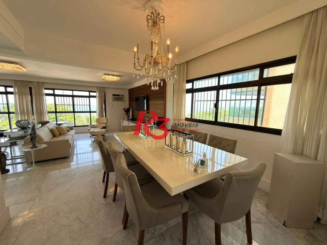 Apartamento com 4 dormitórios à venda, 245 m² por R$ 3.800.000,00 - Aparecida - Santos/SP