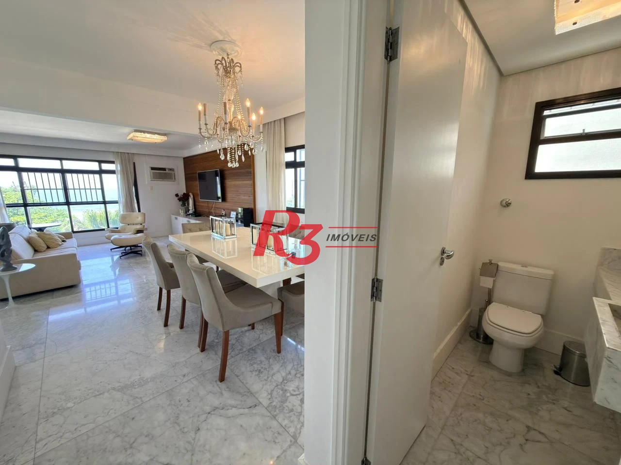 Apartamento com 4 dormitórios à venda, 245 m² por R$ 3.800.000,00 - Aparecida - Santos/SP