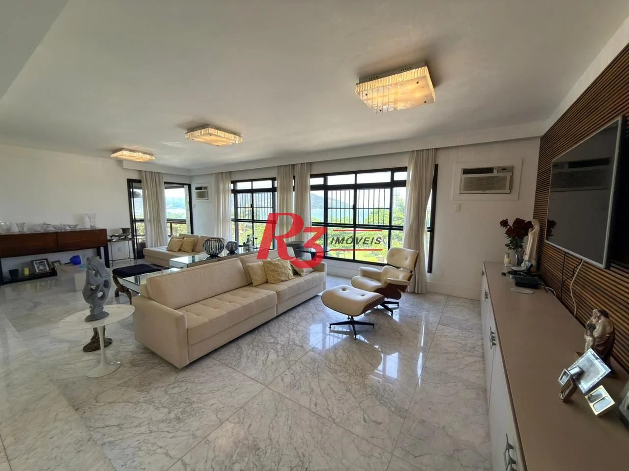 Apartamento com 4 dormitórios à venda, 245 m² por R$ 3.800.000,00 - Aparecida - Santos/SP