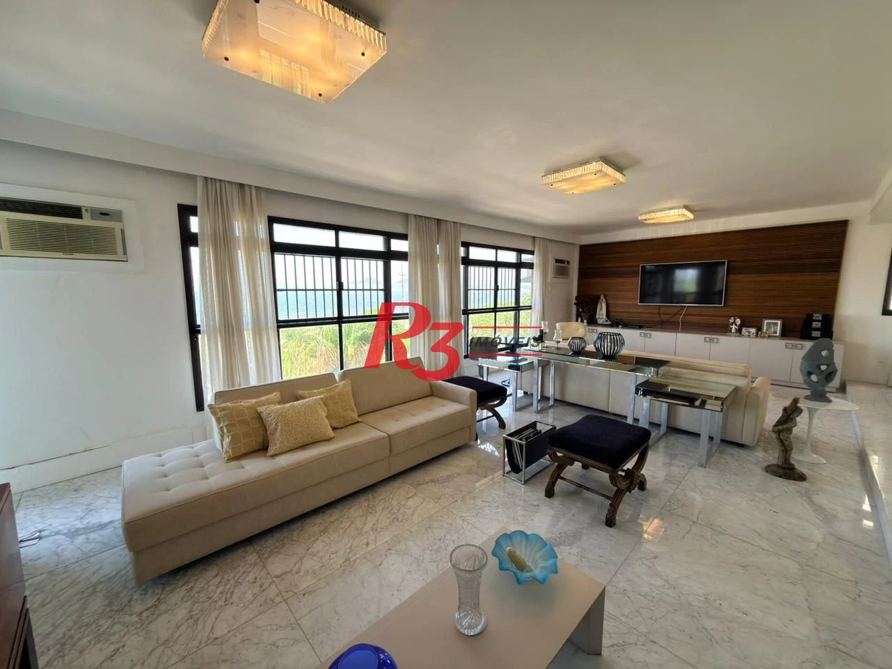 Apartamento com 4 dormitórios à venda, 245 m² por R$ 3.800.000,00 - Aparecida - Santos/SP