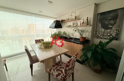 Apartamento com 3 dormitórios à venda, 134 m² por R$ 2.670.000,00 - Boqueirão - Santos/SP