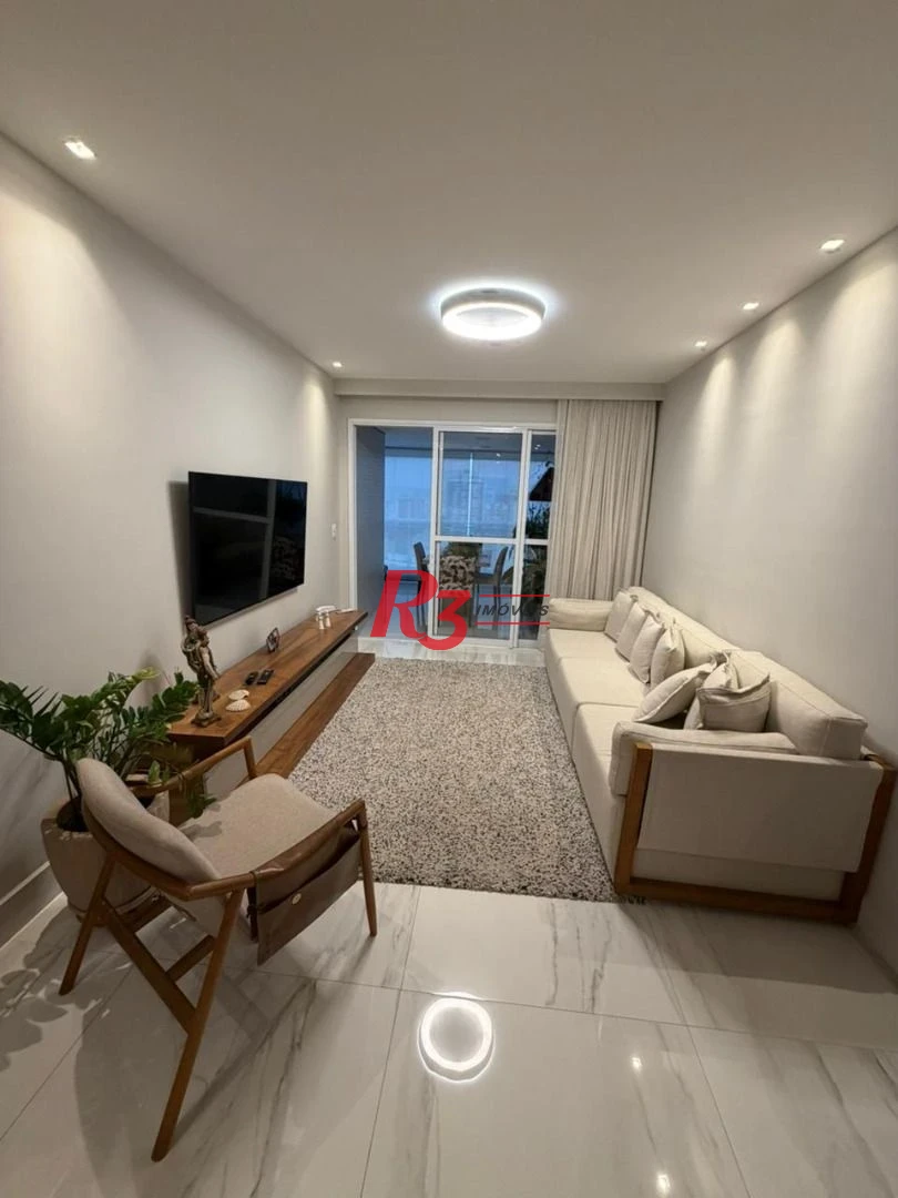 Apartamento com 3 dormitórios à venda, 134 m² por R$ 2.670.000,00 - Boqueirão - Santos/SP