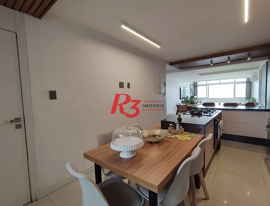 Apartamento com 3 dormitórios para alugar, 179 m² por R$ 8.500,00/mês - José Menino - Santos/SP