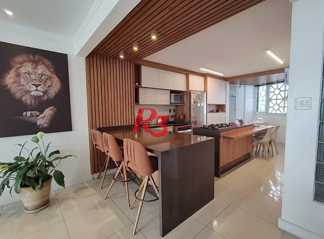 Apartamento com 3 dormitórios para alugar, 179 m² por R$ 8.500,00/mês - José Menino - Santos/SP