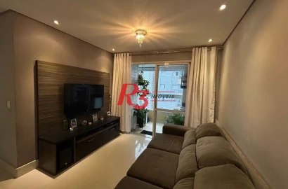 Apartamento com 3 dormitórios à venda, 77 m² por R$ 750.000,00 - Ponta da Praia - Santos/SP
