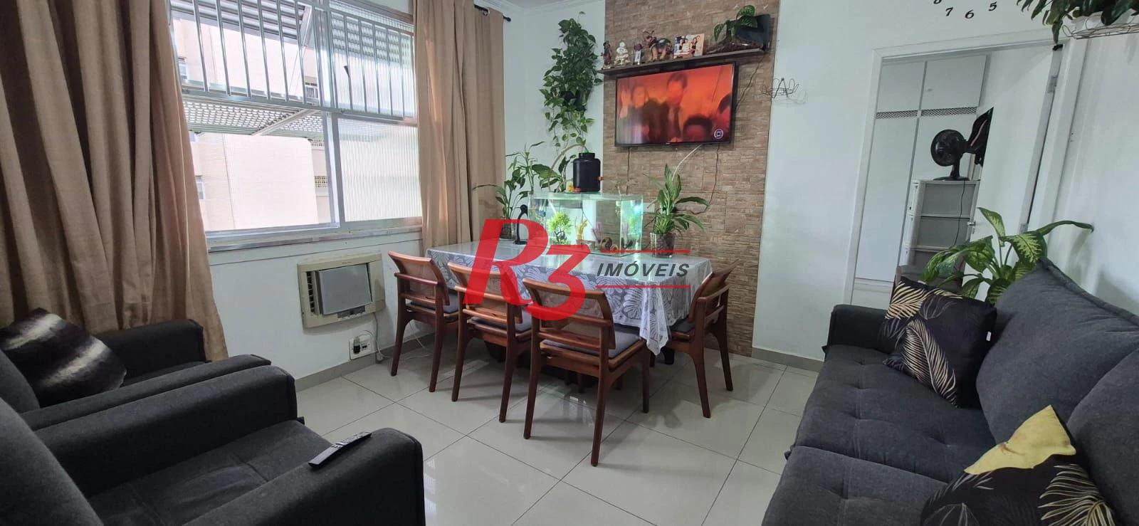 Apartamento com 2 dormitórios à venda, 56 m² por R$ 650.000,00 - Aparecida - Santos/SP