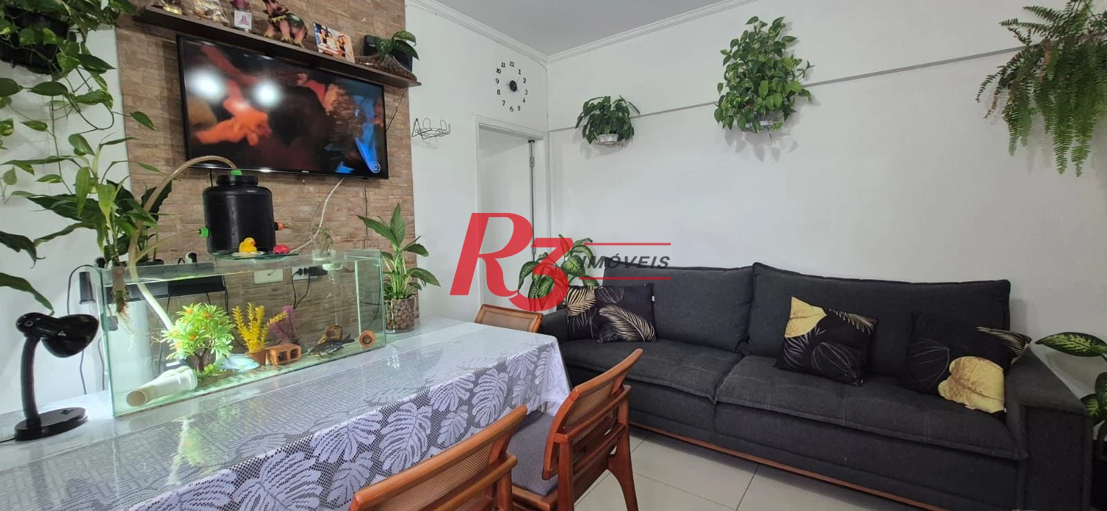 Apartamento com 2 dormitórios à venda, 56 m² por R$ 650.000,00 - Aparecida - Santos/SP