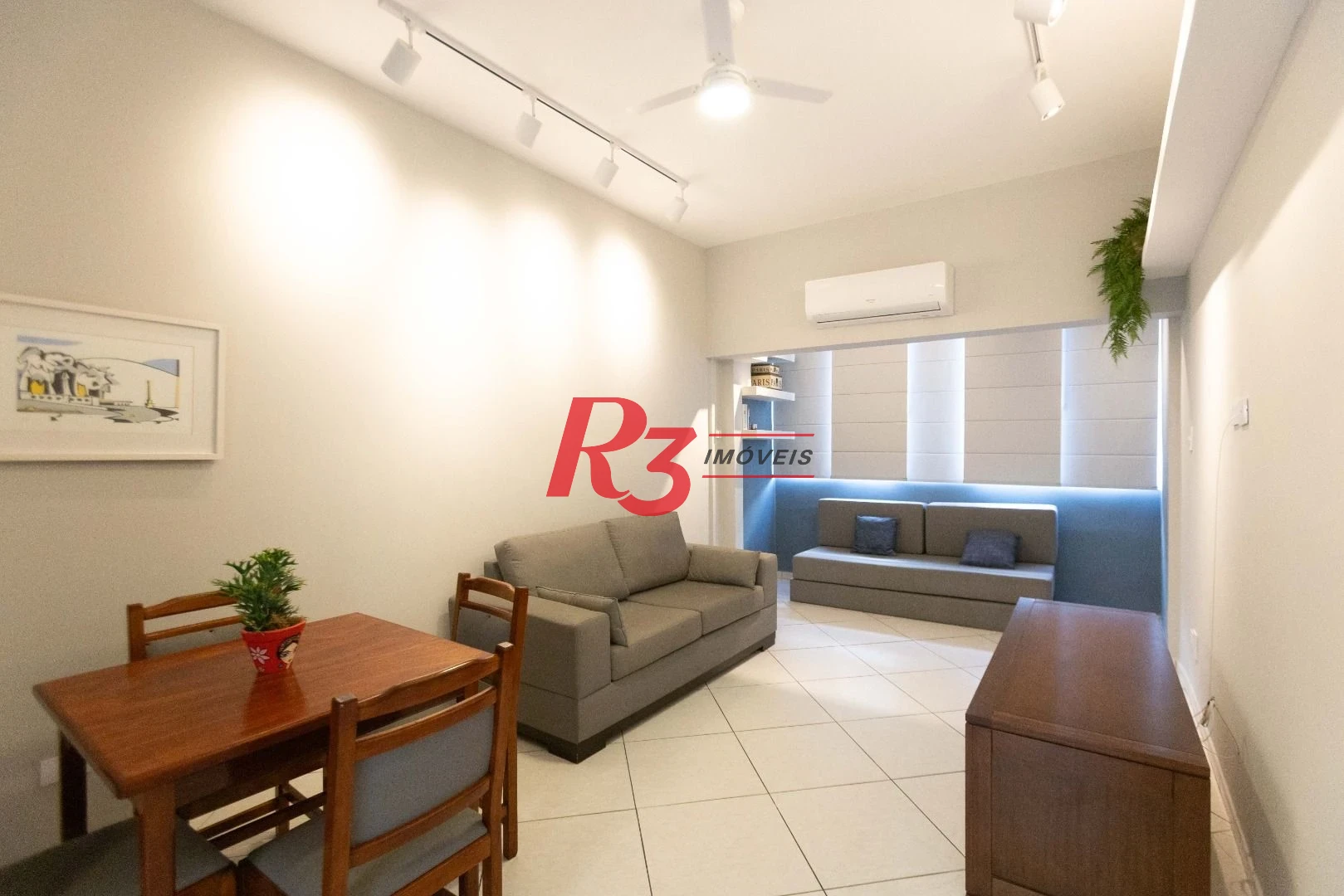 Apartamento com 1 dormitório para alugar, 68 m² por R$ 5.000,02/mês - José Menino - Santos/SP