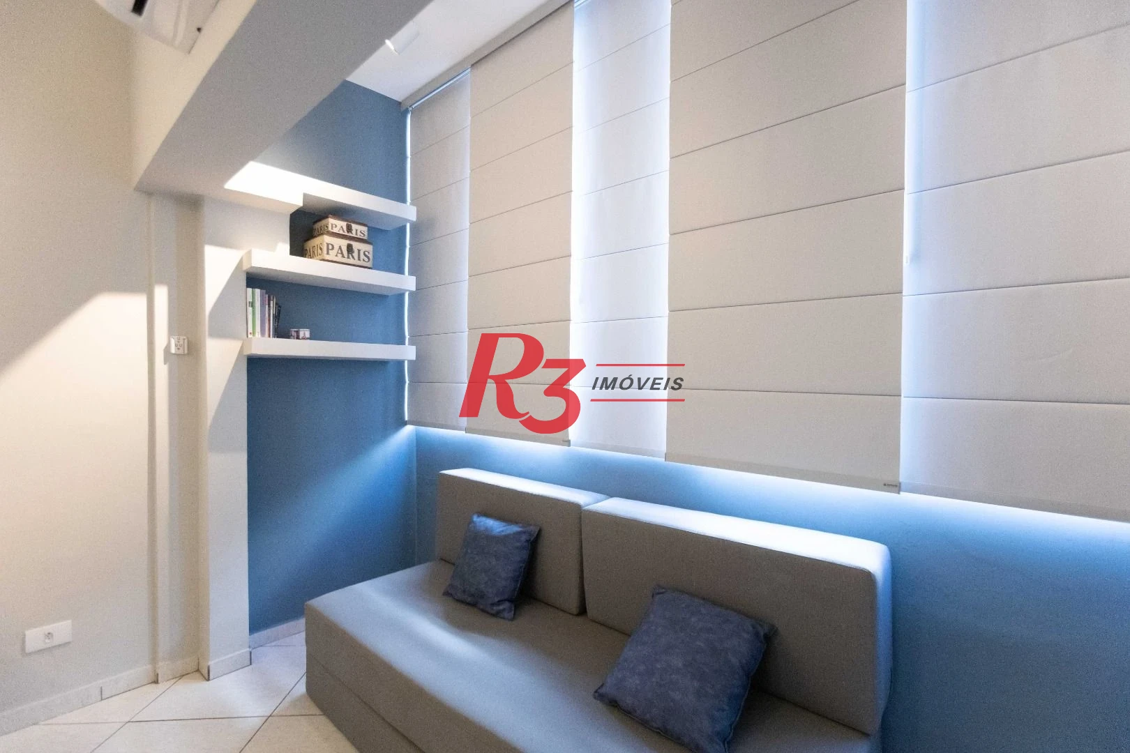 Apartamento com 1 dormitório para alugar, 68 m² por R$ 5.000,02/mês - José Menino - Santos/SP