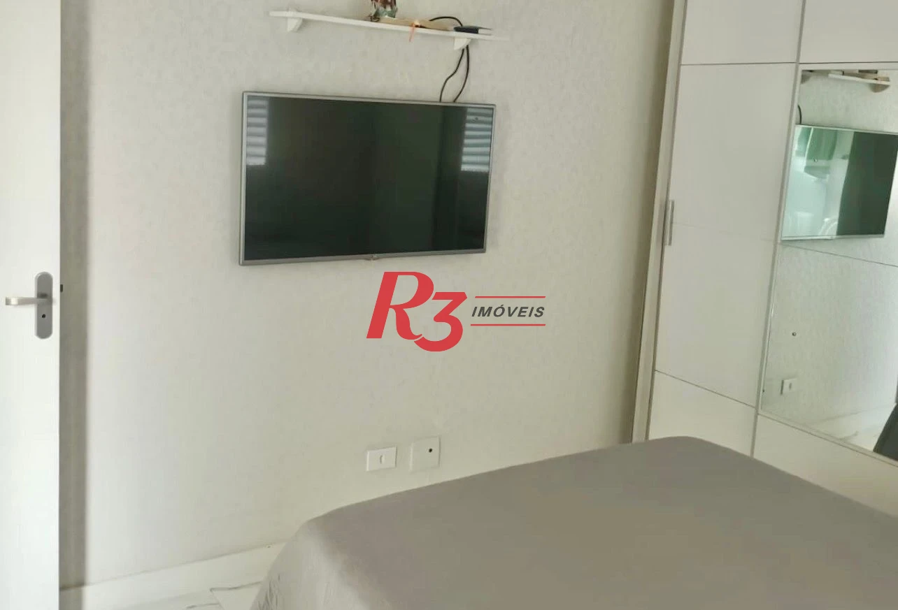 Apartamento com 3 dormitórios para alugar, 91 m² por R$ 4.900,00/mês - Ponta da Praia - Santos/SP