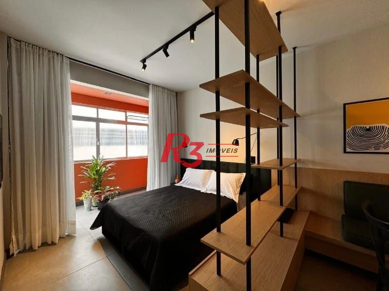 Apartamento com 1 dormitório para alugar, 62 m² - Ponta da Praia - Santos/SP