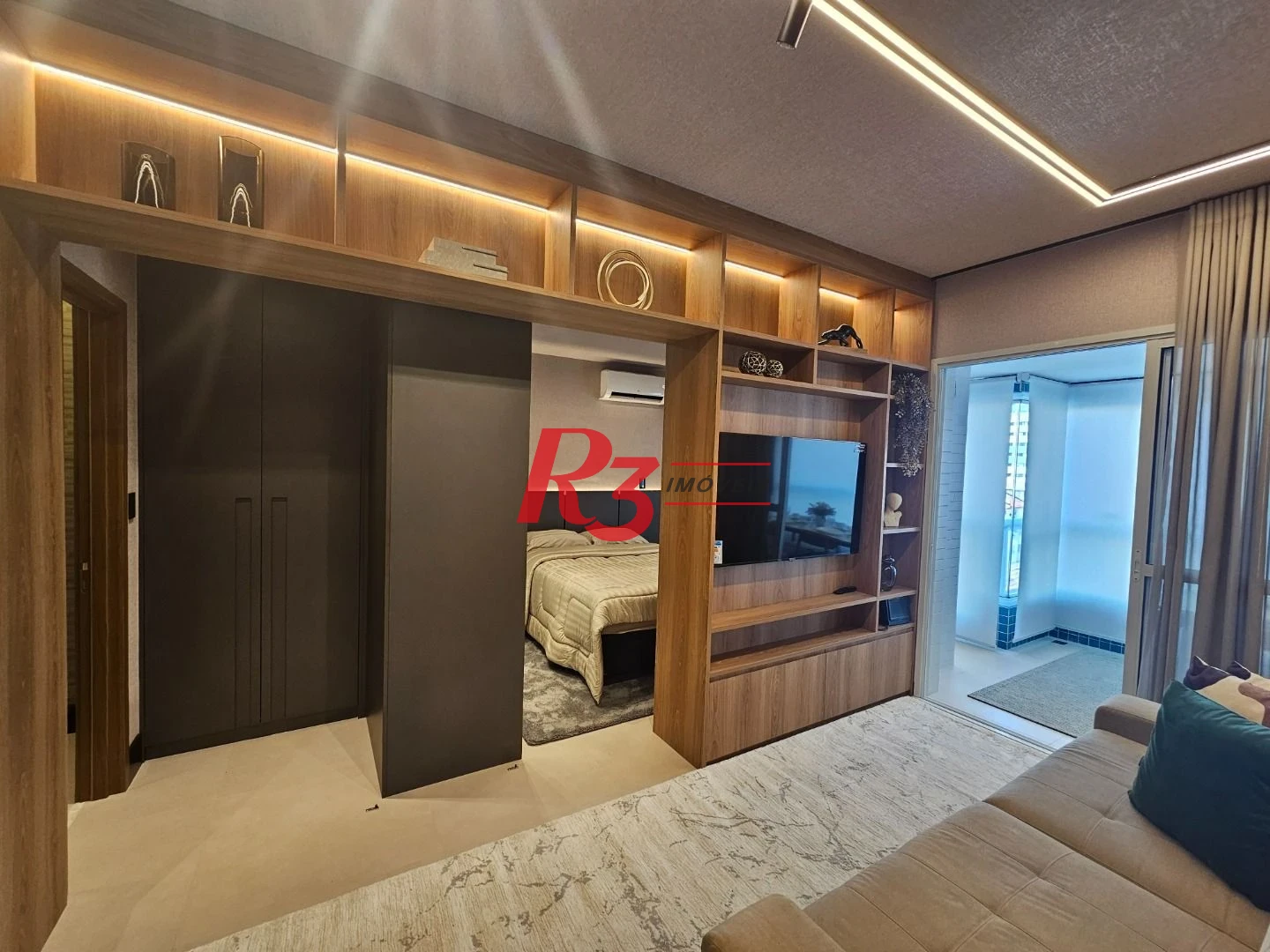 Apartamento com 1 dormitório à venda, 60 m² por R$ 990.000,00 - Boqueirão - Santos/SP