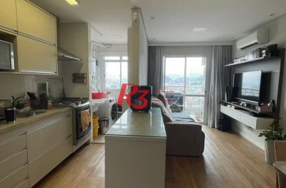 Apartamento com 2 dormitórios à venda, 64 m² por R$ 640.000,00 - Marapé - Santos/SP