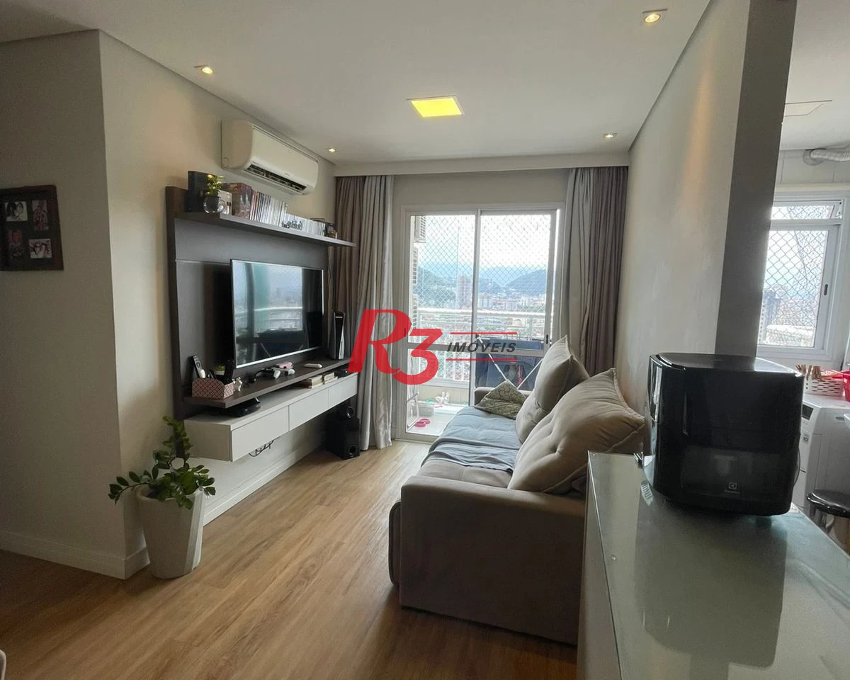 Apartamento com 2 dormitórios à venda, 64 m² por R$ 640.000,00 - Marapé - Santos/SP