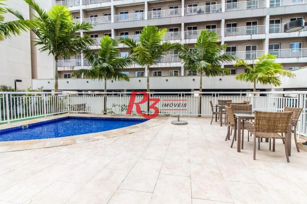 Apartamento com 1 dormitório para alugar, 49 m² por R$ 3.200,02/mês - Vila Matias - Santos/SP