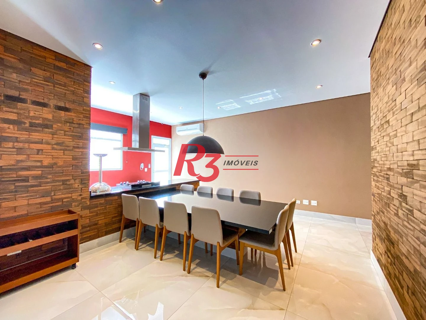 Apartamento para alugar, 108 m² por R$ 8.750,00/mês - Gonzaga - Santos/SP