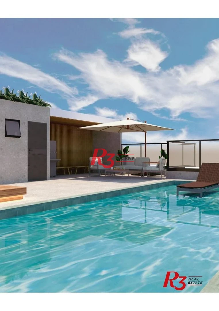 Apartamento com 2 dormitórios à venda, 69 m² por R$ 760.000,00 - José Menino - Santos/SP