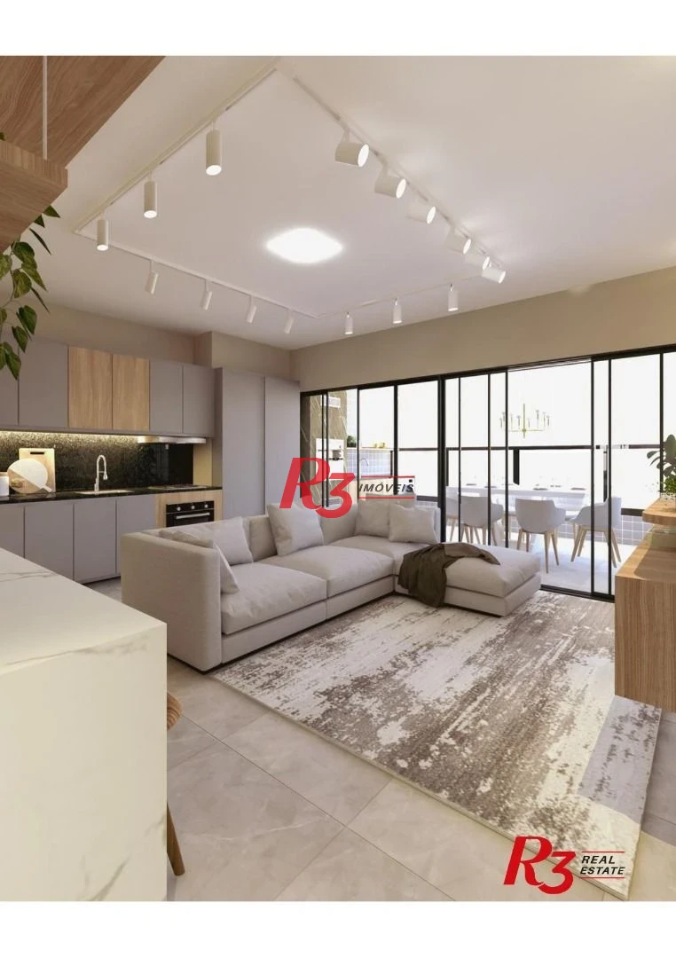 Apartamento com 2 dormitórios à venda, 69 m² por R$ 760.000,00 - José Menino - Santos/SP