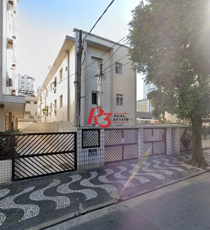 Kitnet com 1 dormitório para alugar, 32 m² por R$ 2.800,00/mês - Aparecida - Santos/SP