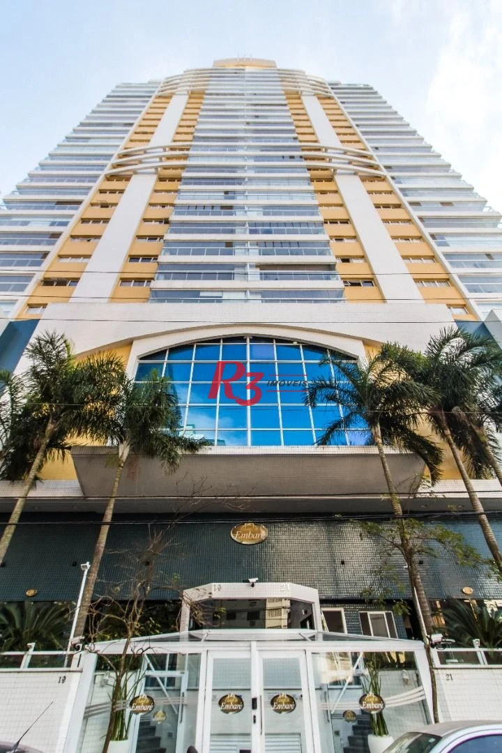 Apartamento com 3 dormitórios à venda, 135 m² por R$ 2.160.000,00 - Embaré - Santos/SP