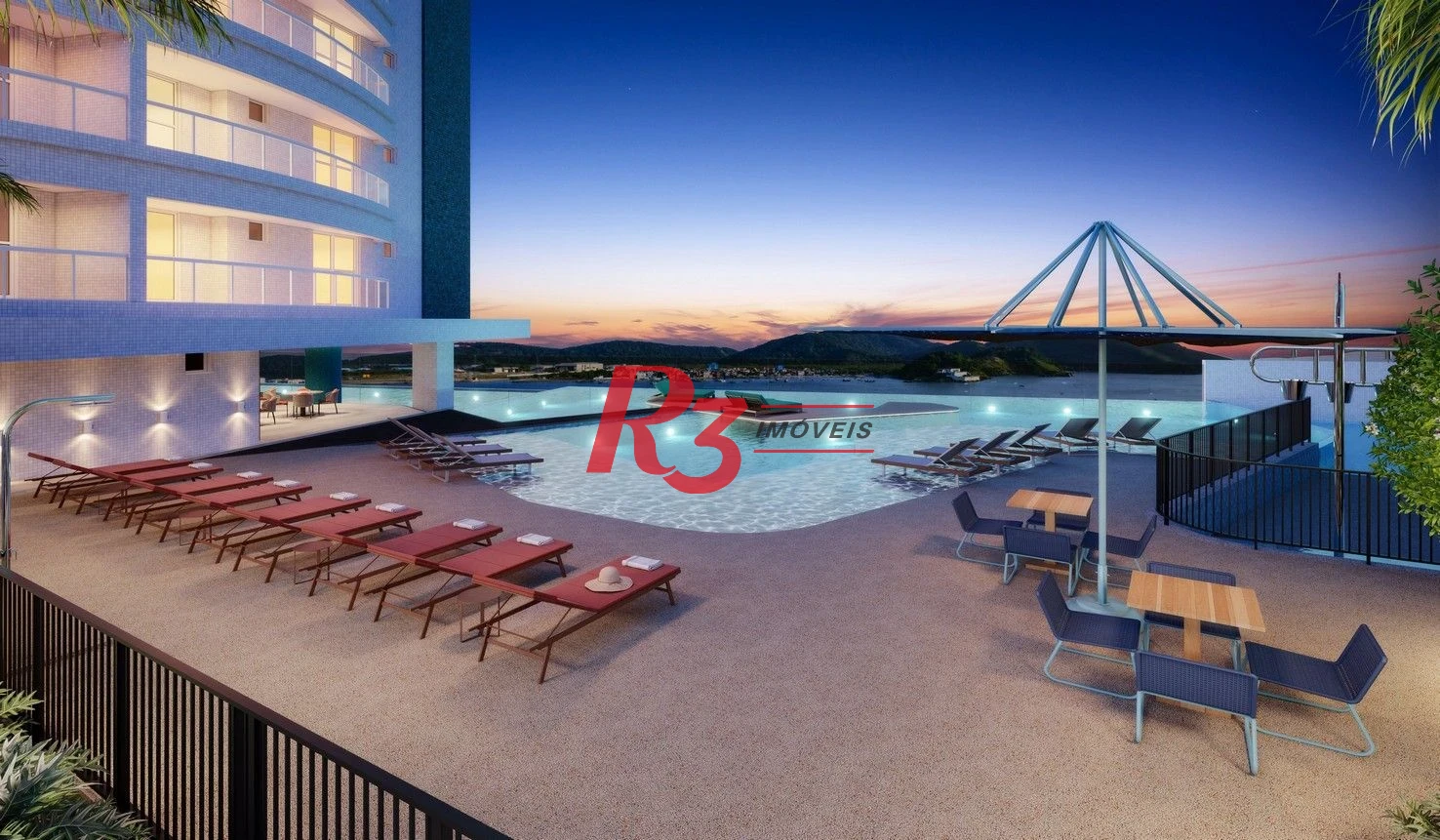 Apartamento com 3 dormitórios à venda, 163 m² por R$ 2.900.000,00 - Ponta da Praia - Santos/SP