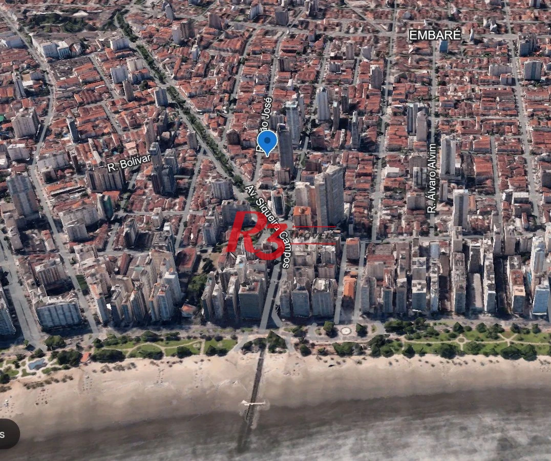 Apartamento à venda, 116 m² por R$ 1.920.131,20 - Embaré - Santos/SP