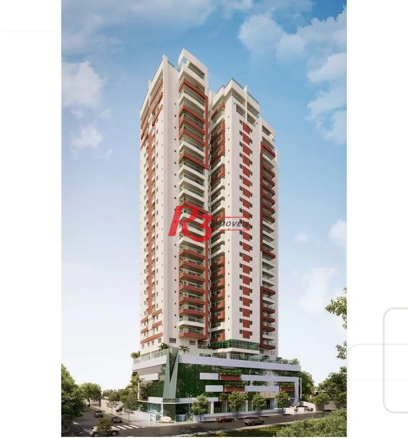 Apartamento à venda, 116 m² por R$ 1.920.131,20 - Embaré - Santos/SP