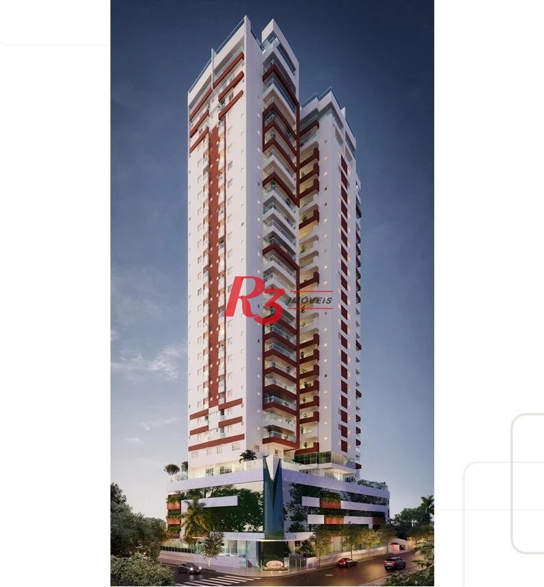 Apartamento à venda, 116 m² por R$ 1.920.131,20 - Embaré - Santos/SP