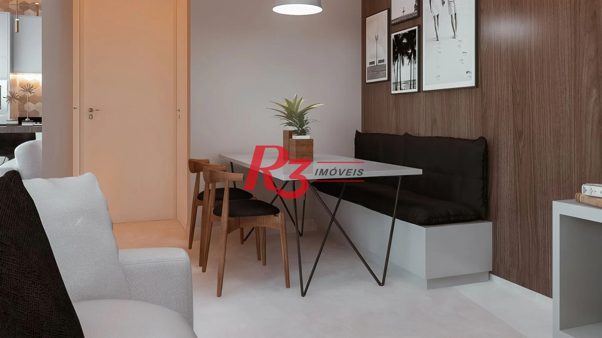 Apartamento à venda, 59 m² por R$ 538.000,00 - Macuco - Santos/SP