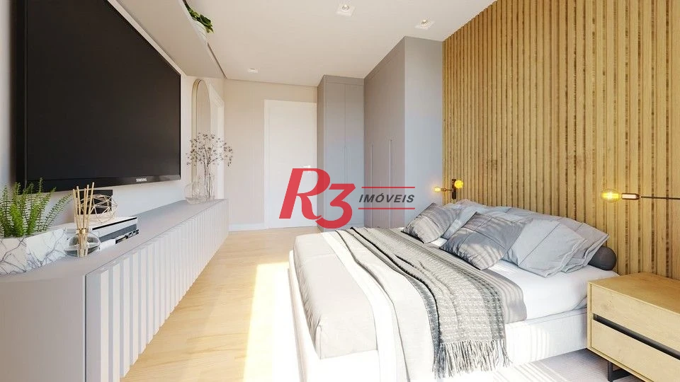Apartamento à venda, 59 m² por R$ 538.000,00 - Macuco - Santos/SP