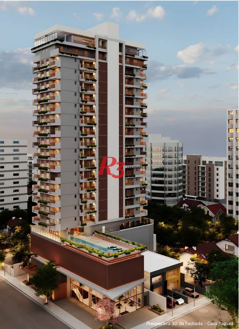 Apartamento à venda, 99 m² por R$ 1.907.000,00 - Vila Rica - Santos/SP