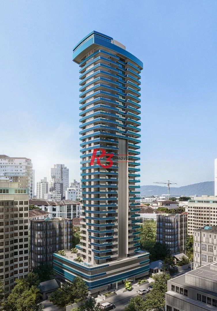 Apartamento com 3 dormitórios à venda, 156 m² por R$ 3.100.000,00 - Ponta da Praia - Santos/SP
