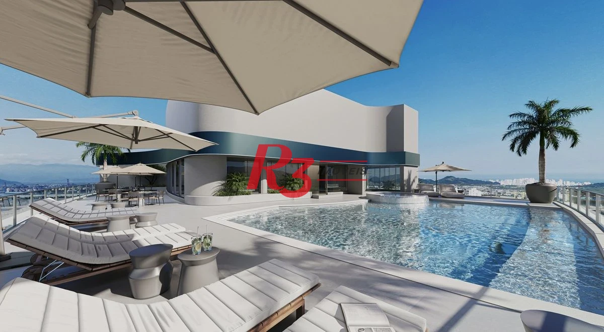 Apartamento com 3 dormitórios à venda, 156 m² por R$ 3.100.000,00 - Ponta da Praia - Santos/SP