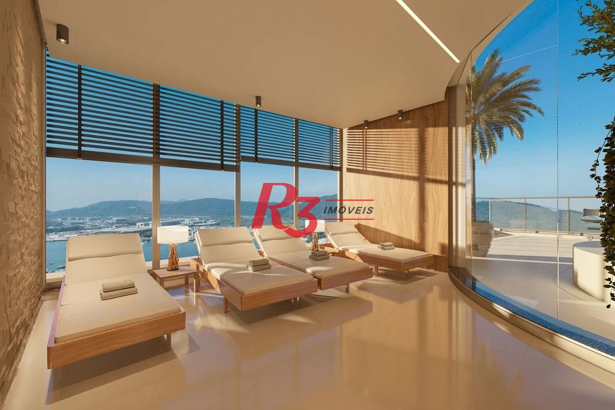Apartamento com 3 dormitórios à venda, 156 m² por R$ 3.100.000,00 - Ponta da Praia - Santos/SP