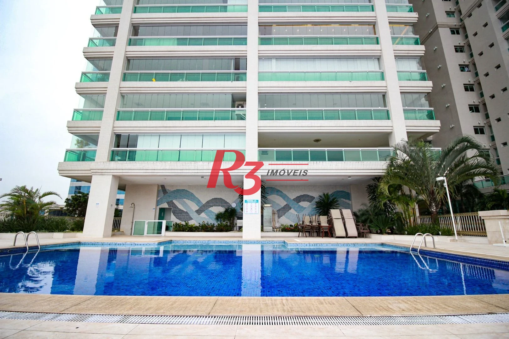 Apartamento para alugar, 232 m² por R$ 29.000,02/mês - Aparecida - Santos/SP
