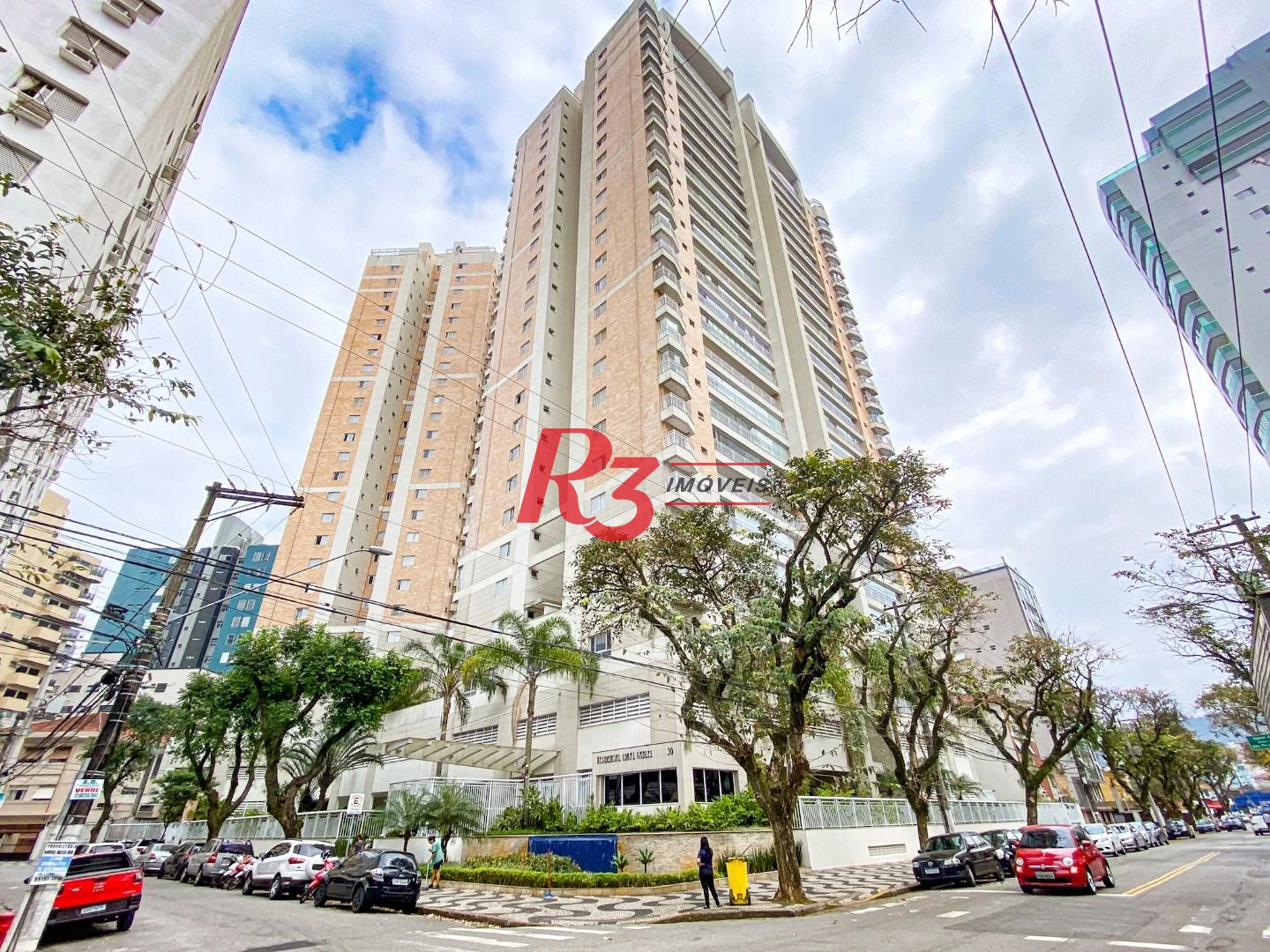 Apartamento com 3 dormitórios para alugar, 159 m² por R$ 10.000,00/mês - Gonzaga - Santos/SP