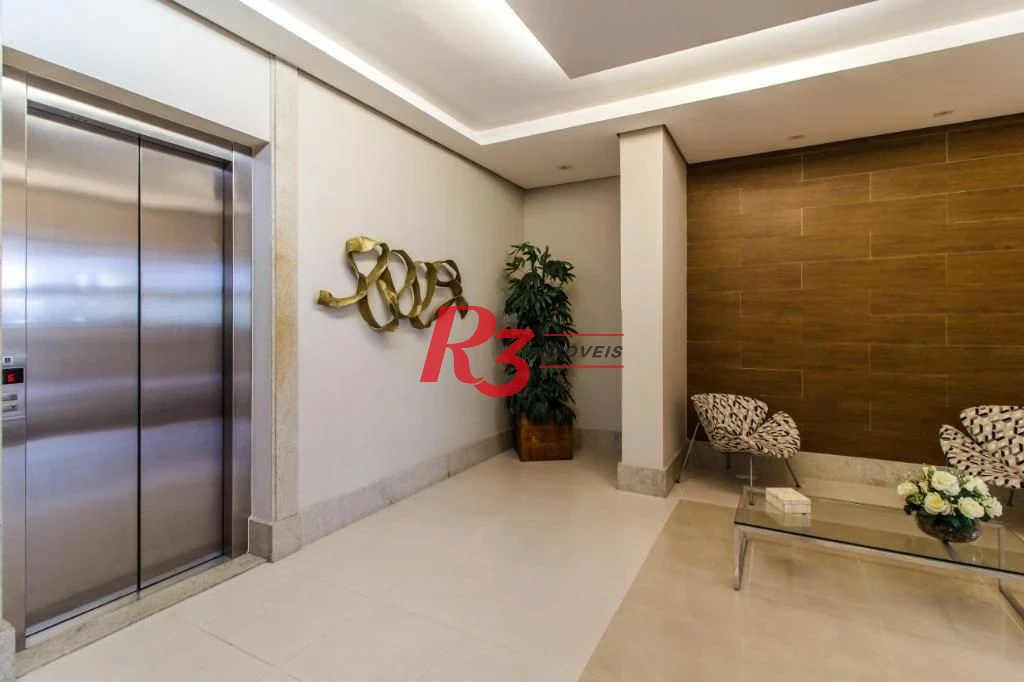 Apartamento com 3 dormitórios para alugar, 159 m² por R$ 10.000,00/mês - Gonzaga - Santos/SP