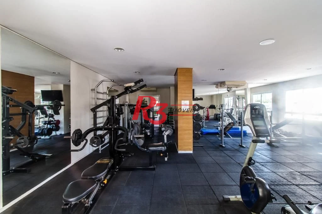 Apartamento com 3 dormitórios para alugar, 159 m² por R$ 10.000,00/mês - Gonzaga - Santos/SP