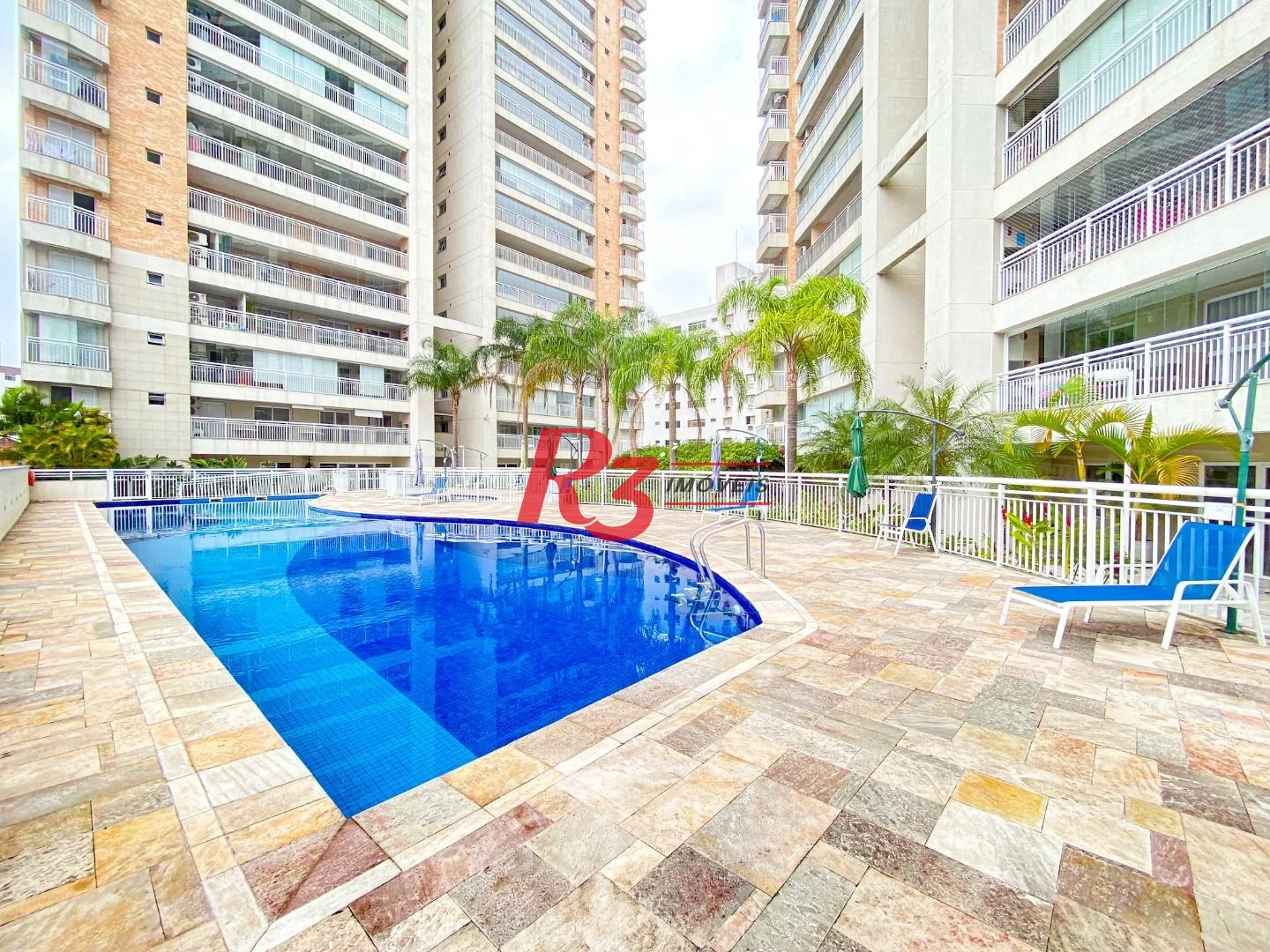 Apartamento com 3 dormitórios para alugar, 159 m² por R$ 10.000,00/mês - Gonzaga - Santos/SP
