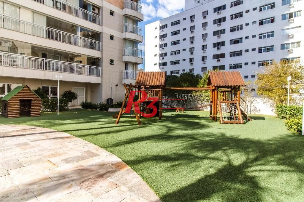 Apartamento com 3 dormitórios para alugar, 159 m² por R$ 10.000,00/mês - Gonzaga - Santos/SP