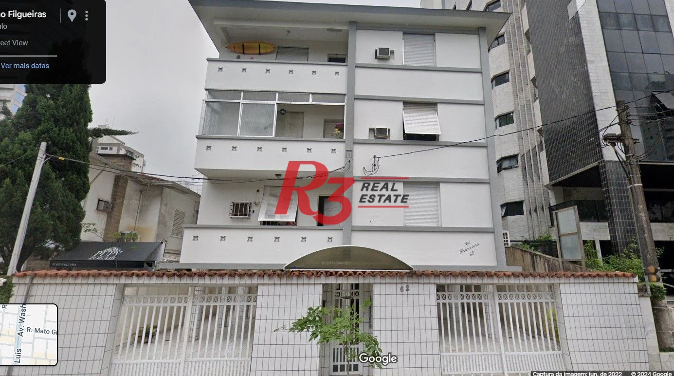 Apartamento com 3 dormitórios à venda, 80 m² por R$ 490.000,00 - Gonzaga - Santos/SP