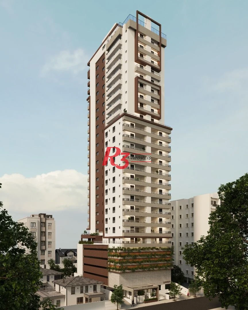 Apartamento com 2 dormitórios à venda, 107 m² por R$ 1.430.000,00 - Boqueirão - Santos/SP