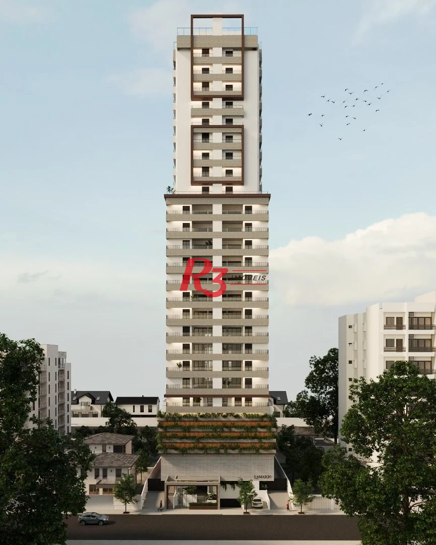 Apartamento com 2 dormitórios à venda, 107 m² por R$ 1.430.000,00 - Boqueirão - Santos/SP
