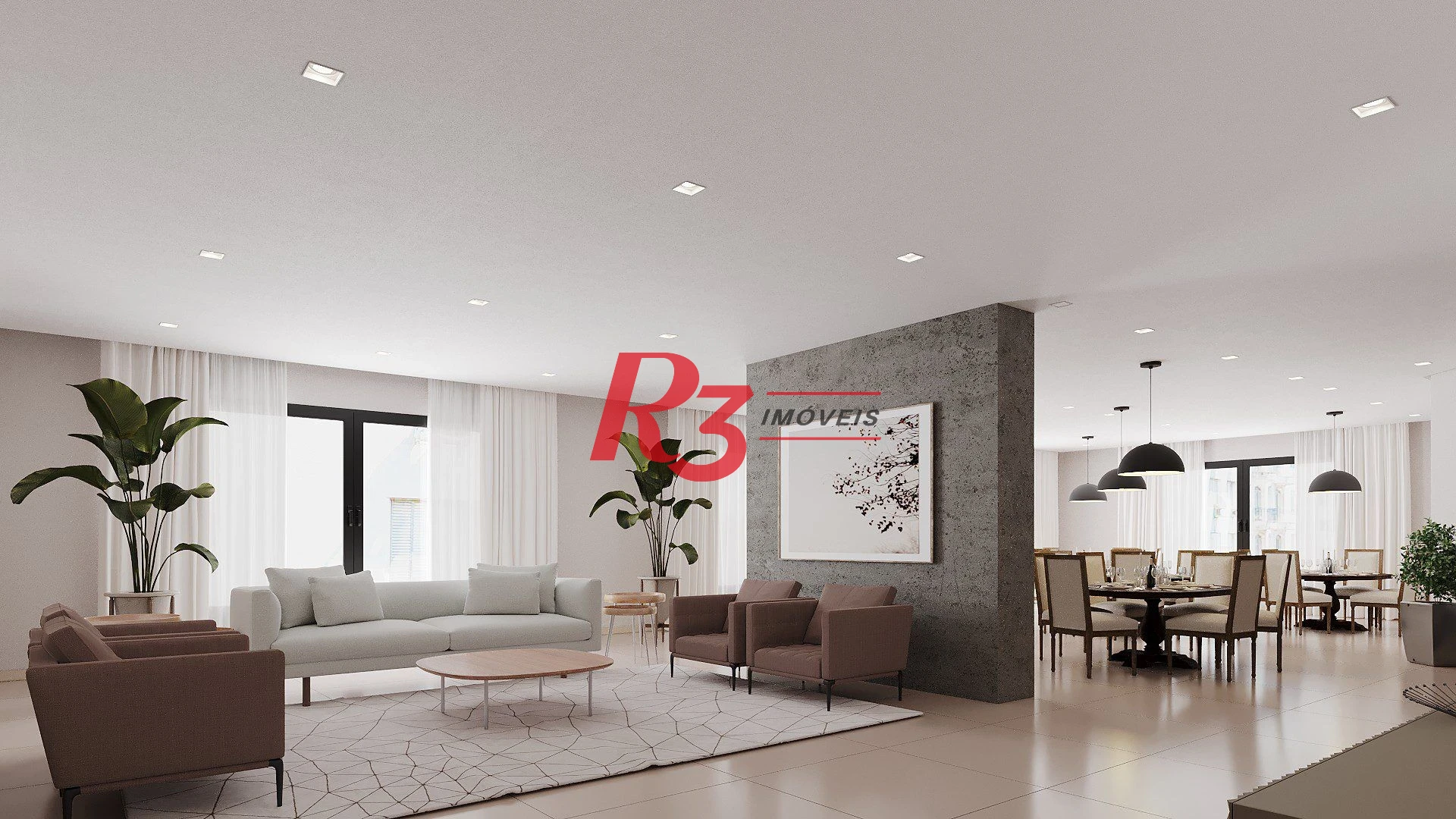 Apartamento à venda, 124 m² por R$ 1.954.671,40 - Boqueirão - Santos/SP
