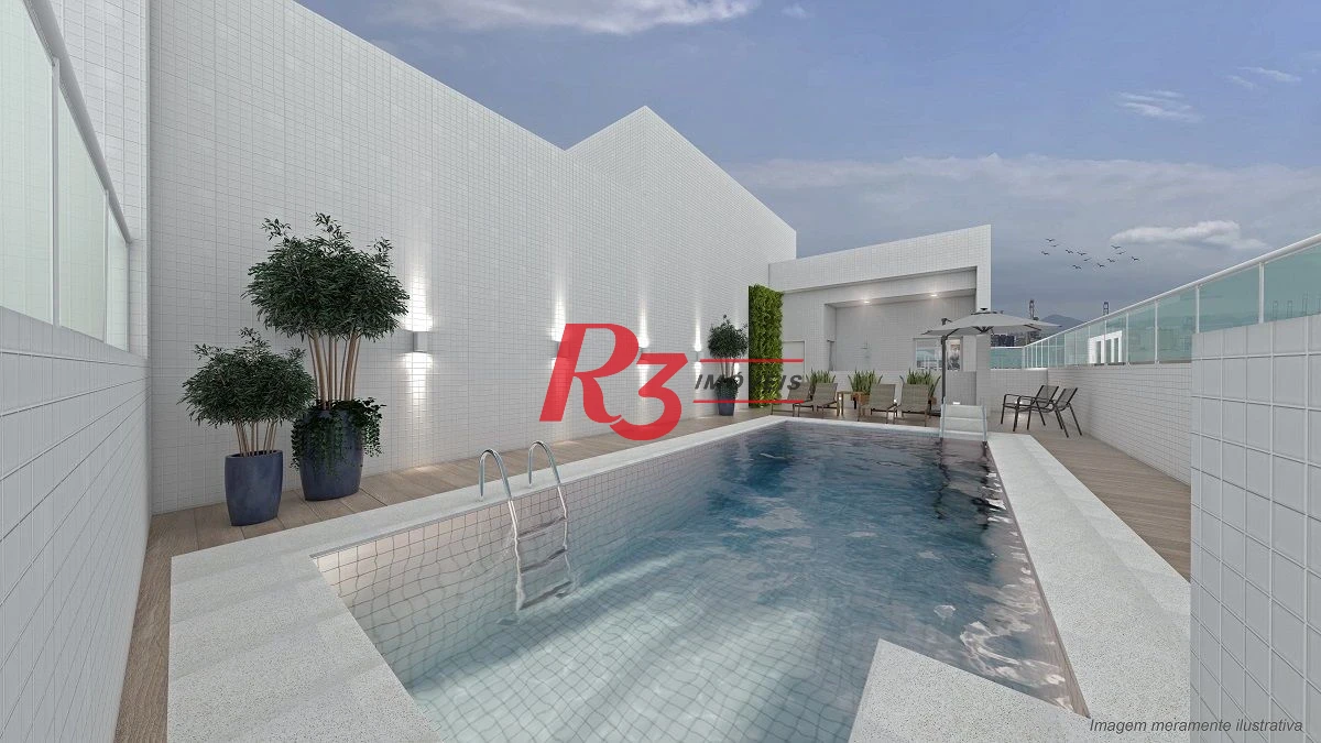 Apartamento com 2 dormitórios para alugar, 73 m² por R$ 4.500,02/mês - Ponta da Praia - Santos/SP