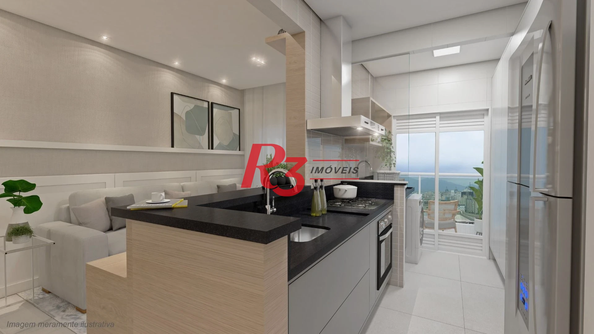 Apartamento com 2 dormitórios para alugar, 73 m² por R$ 4.500,02/mês - Ponta da Praia - Santos/SP