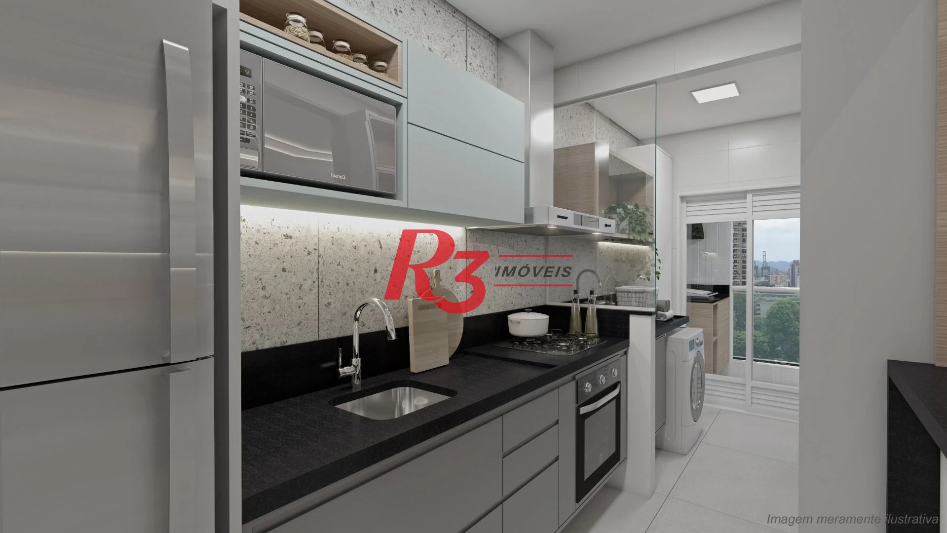 Apartamento com 2 dormitórios para alugar, 73 m² por R$ 4.500,02/mês - Ponta da Praia - Santos/SP